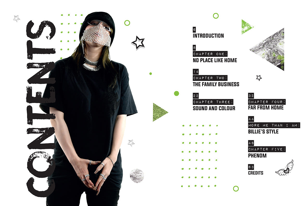 Hardcover book featuring Billie Eilish by Insight Editions with a colorful cover design.