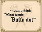 Inside view of Buffy the Vampire Slayer Vampyr stationery set by Insight Editions, featuring hardcover design and themed paper items.