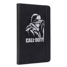 Hardcover Call of Duty 20th Anniversary Journal by Insight Editions with themed cover design and gaming artwork.