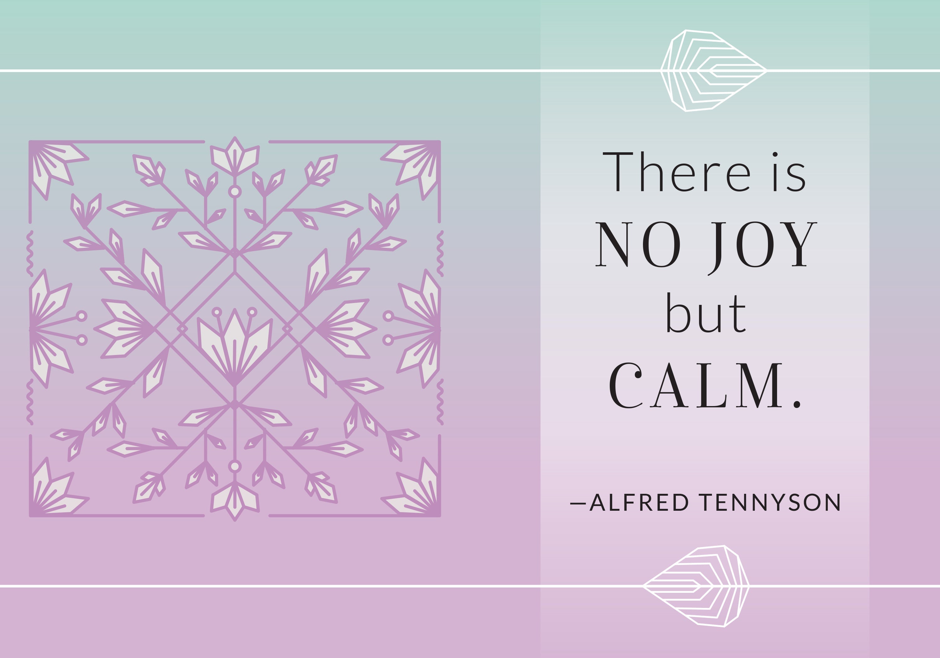 Hardcover book titled "Calm" by Insight Editions, featuring a tranquil cover image with soothing design elements.