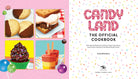 Hardcover copy of Candy Land: The Official Cookbook by Insight Editions, featuring colorful game-inspired recipes and illustrations.