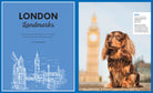 Hardcover book titled "Canines of London" by Insight Editions featuring detailed images of London's dogs and canine culture.