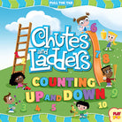 Hardcover of Insight Editions' Chutes and Ladders: Counting Up and Down game with colorful ladder and chute illustrations.
