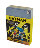 Hardcover DC Comics Batman Pop Quiz Trivia Deck by Insight Editions with colorful Batman-themed design and trivia cards.