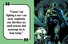 Hardcover book titled "DC Comics: Batman Quotes from Gotham City" by Insight Editions featuring Batman artwork and quotes.