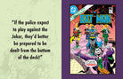 Hardcover book titled "DC Comics: The Joker: Quotes from the Clown Prince of Crime" by Insight Editions with Joker cover art.