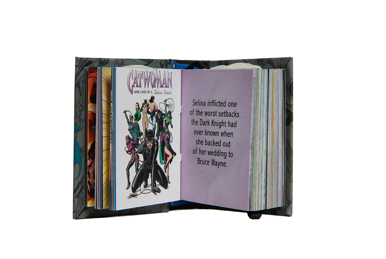 Hardcover book titled DC Comics: Villains of Gotham City by Insight Editions featuring illustrations of iconic Gotham villains.