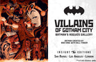 Hardcover book titled DC Comics Villains of Gotham City by Insight Editions, featuring illustrations of iconic Gotham villains.