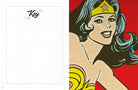 Hardcover Wonder Woman vintage dot journal by Insight Editions featuring classic DC Comics Wonder Woman cover art.