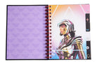 Hardcover Wonder Woman 1984 spiral notebook with DC Comics branding and vibrant superhero artwork on the cover.