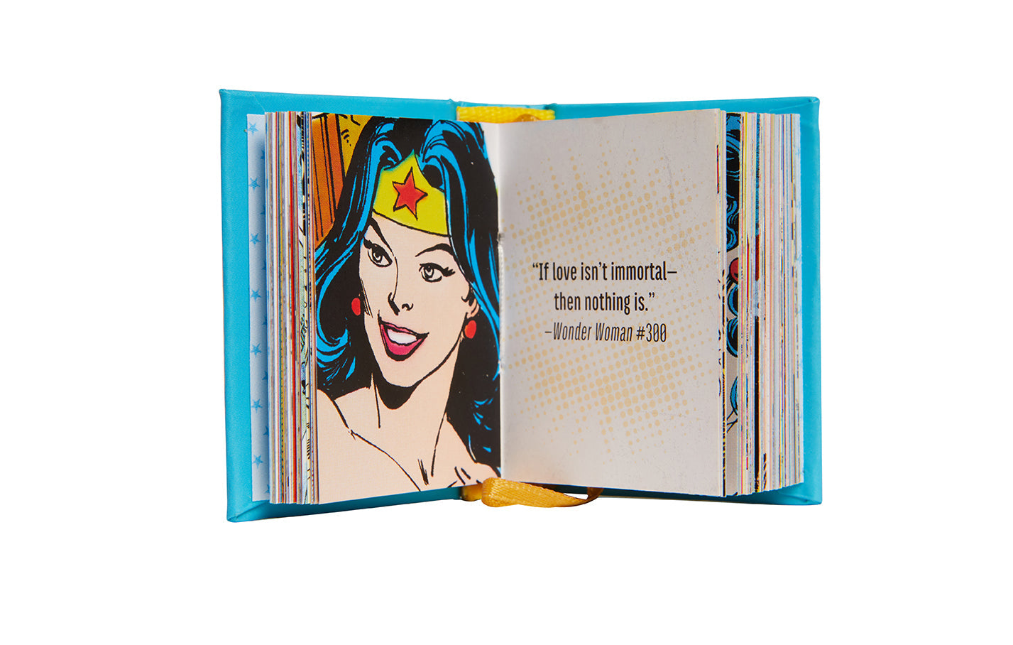 Hardcover DC Comics Wonder Woman book by Insight Editions featuring vibrant cover art and classic superhero imagery.