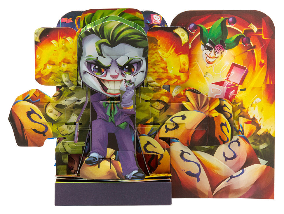 Hardcover DC Flip Pop book featuring The Joker from Insight Editions, with colorful comic-style cover art.
