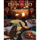 Hardcover of Diablo: The Official Cookbook by Insight Editions, featuring dark fantasy-themed recipe illustrations.