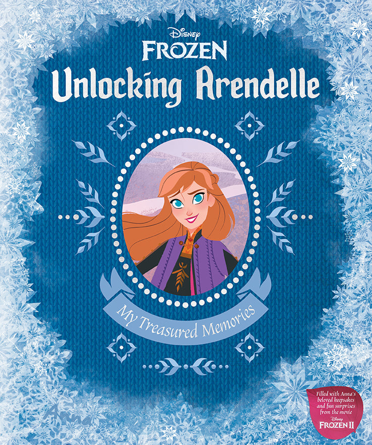 Hardcover book titled Disney Frozen: Unlocking Arendelle by Insight Editions with colorful cover art.
