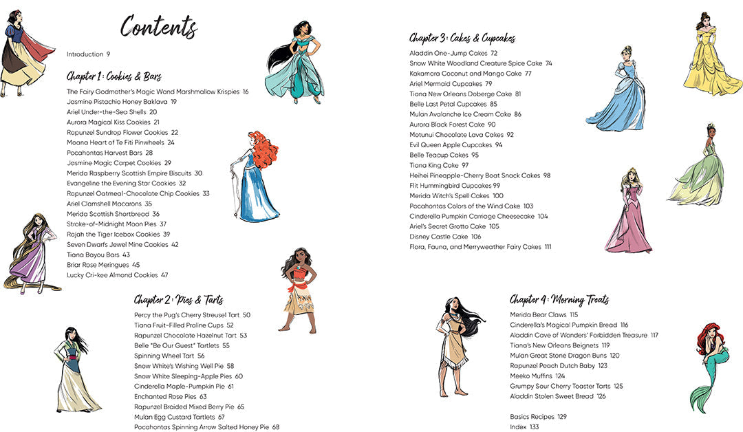 Hardcover Disney Princess Baking book by Insight Editions featuring colorful princess and baking illustrations.