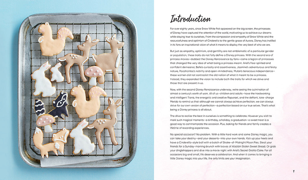 Hardcover Disney Princess Baking book by Insight Editions featuring colorful princess illustrations and baking recipes.