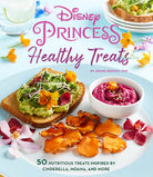 Hardcover Disney Princess Healthy Treats Cookbook by Insight Editions, featuring colorful illustrations of princess-themed healthy recipes.