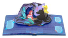 Hardcover Disney The Little Mermaid pop-up book by Insight Editions, featuring colorful underwater scenes and 3D pop-up illustrations.