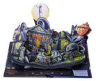 Hardcover of Disney Tim Burton's The Nightmare Before Christmas Pop-Up Holiday Worlds by Insight Editions with intricate holiday-themed pop-up scenes.
