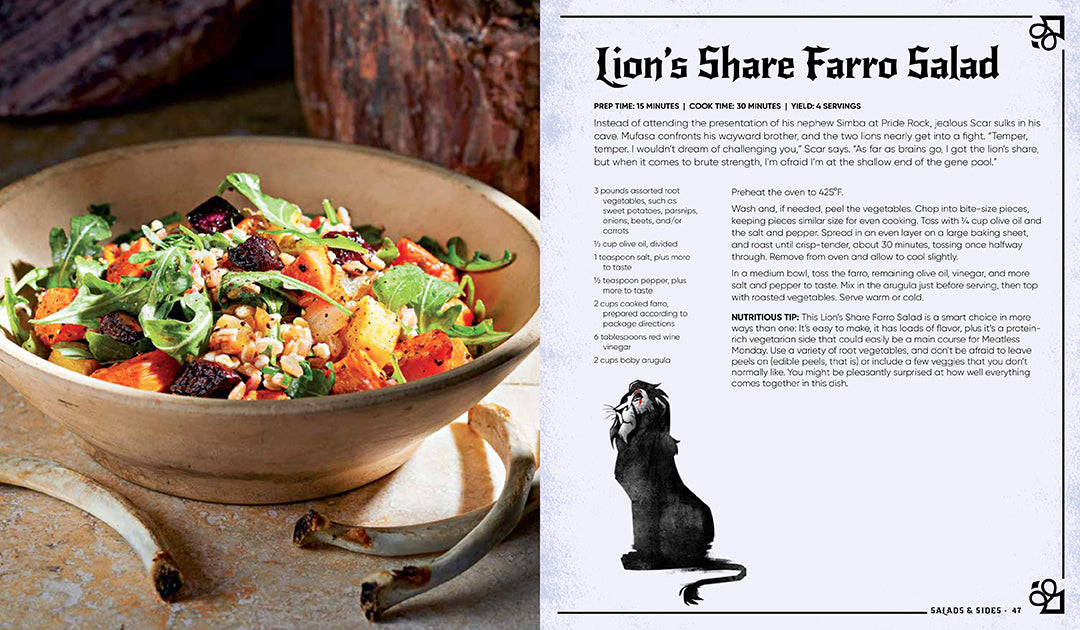 Hardcover Disney Villains: Devilishly Delicious Cookbook by Insight Editions featuring villain-themed recipes and illustrations.
