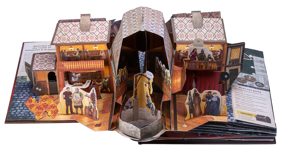 Hardcover Dungeons & Dragons: The Ultimate Pop-Up Book by Insight Editions featuring detailed fantasy illustrations and interactive pop-ups.