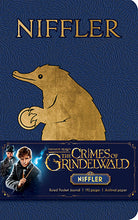Hardcover Niffler ruled pocket journal from Fantastic Beasts: The Crimes of Grindelwald by Insight Editions, featuring Niffler illustration.