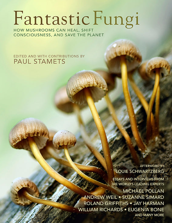 Hardcover book titled "Fantastic Fungi" by Insight Editions with colorful mushroom illustrations on the cover.