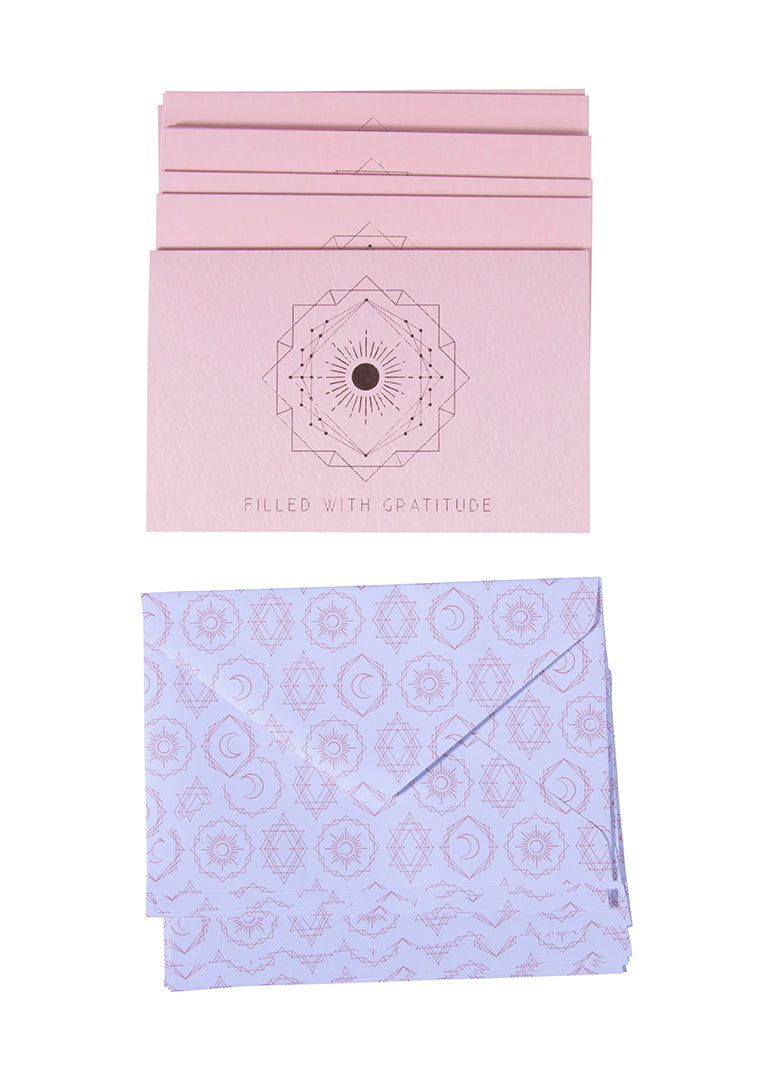 Hardcover "Filled with Gratitude" journal by Insight Editions with a decorative cover and embossed title.