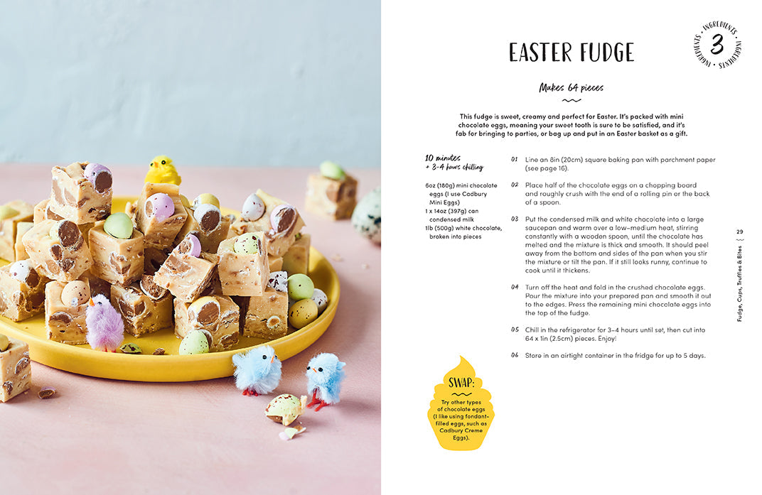 Hardcover copy of FitWaffle's Baking It Easy cookbook by Insight Editions, featuring a colorful cover design.