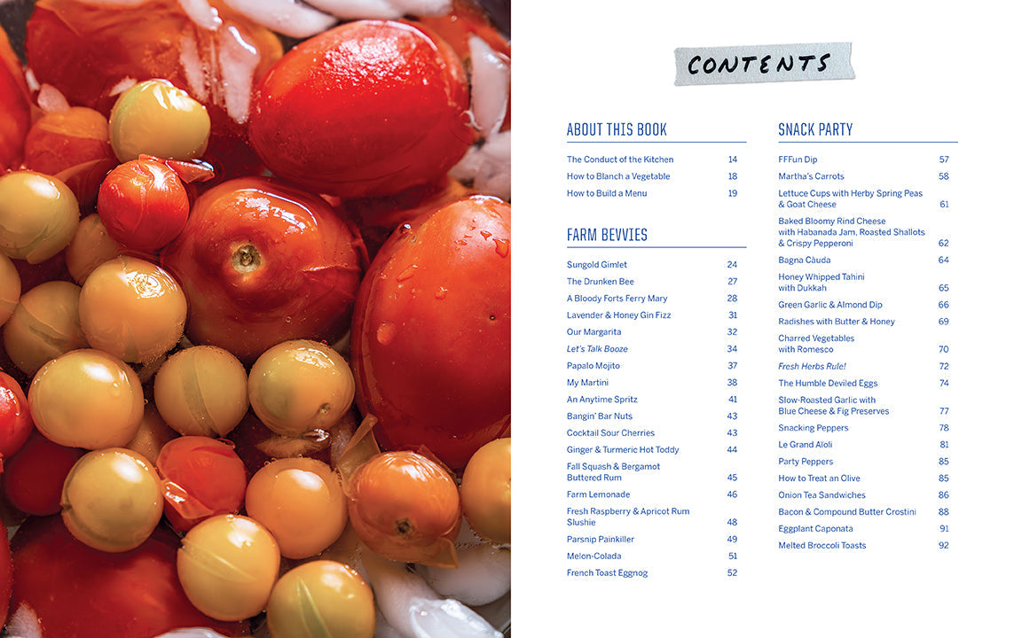 Hardcover book titled "Flavors from the Farm" by Insight Editions with a colorful farm-themed cover design.