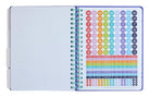 Hardcover Friends 12-Month Undated Planner by Insight Editions with colorful cover and organized monthly pages.