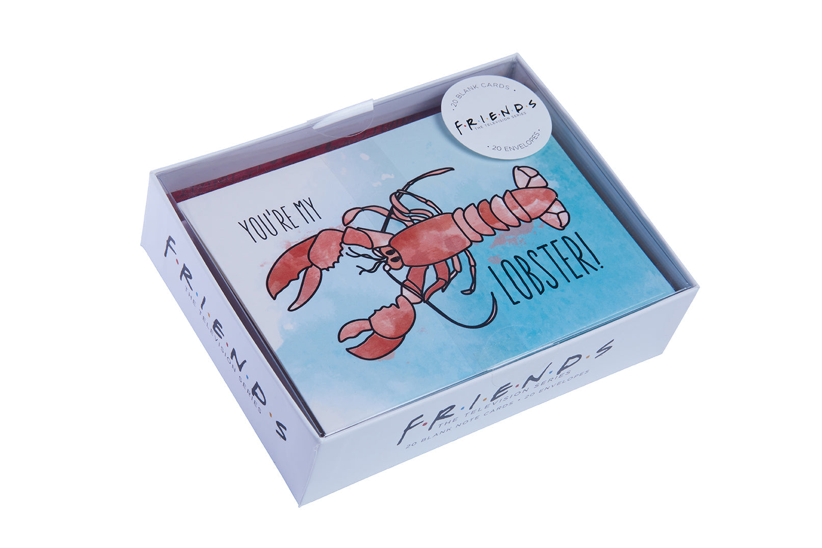 Friends hardcover boxed note cards set by Insight Editions featuring blank pages and classic character designs.
