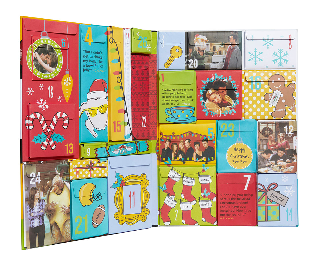Hardcover of Friends: The Official Advent Calendar, Volume 2 by Insight Editions, featuring images and themes from the TV show.