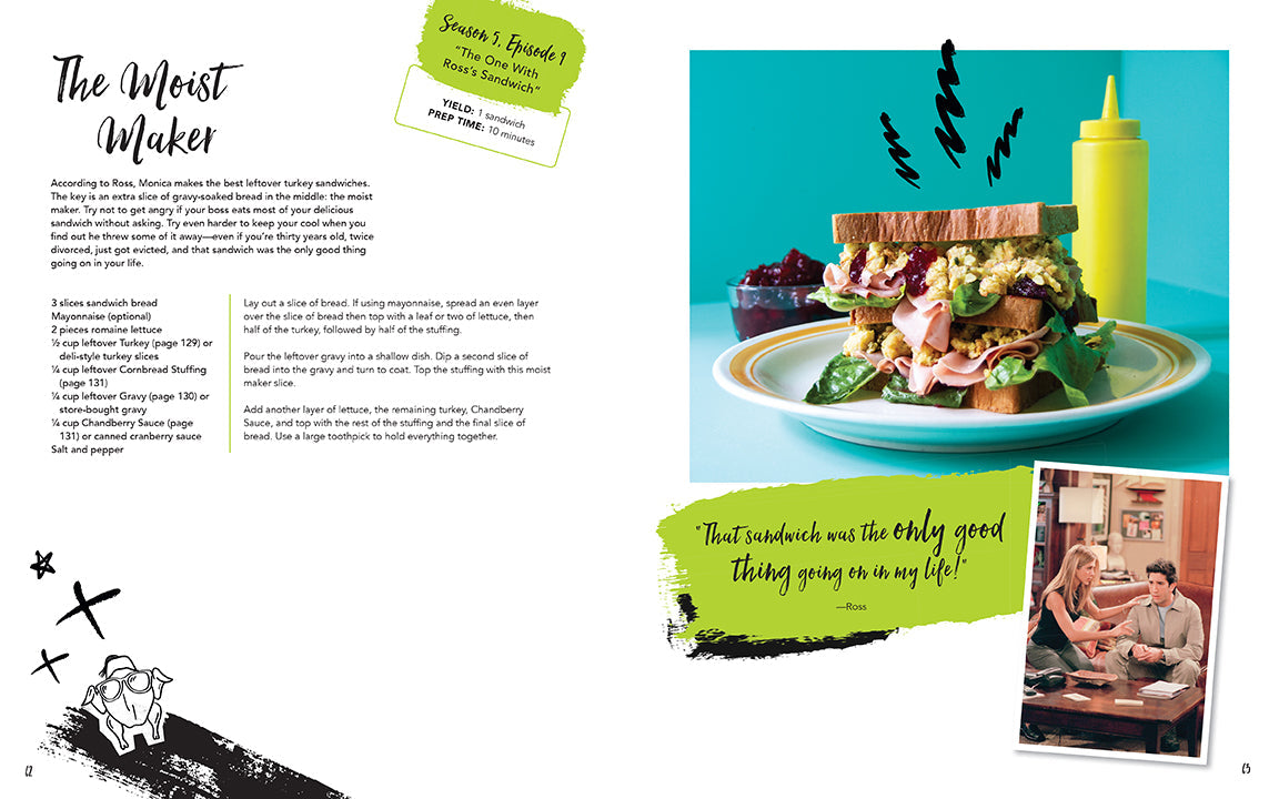Hardcover of "Friends: The Official Cookbook" by Insight Editions showing the book cover with title and branding.