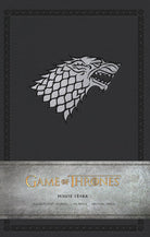 Hardcover Game of Thrones House Stark Ruled Pocket Journal with Stark sigil and themed design by Insight Editions.