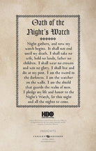 Hardcover Game of Thrones Night's Watch ruled journal by Insight Editions with themed cover design and ruled pages for notes.