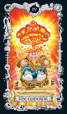 Hardcover of Garbage Pail Kids Tarot Deck and Guidebook by Insight Editions, featuring colorful illustrated tarot cards and guidebook pages.