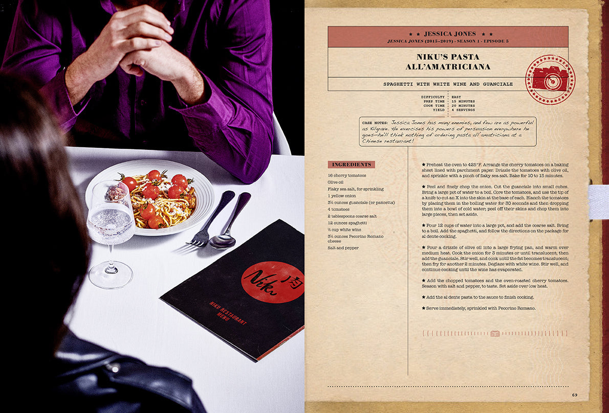 Hardcover cookbook titled "Gastronogeek: Recipes to Die For" by Insight Editions with a detailed cover design.