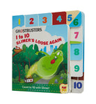 Hardcover book titled "Ghostbusters: 1 to 10 Slimer's Loose Again" by Insight Editions featuring Slimer from Ghostbusters.