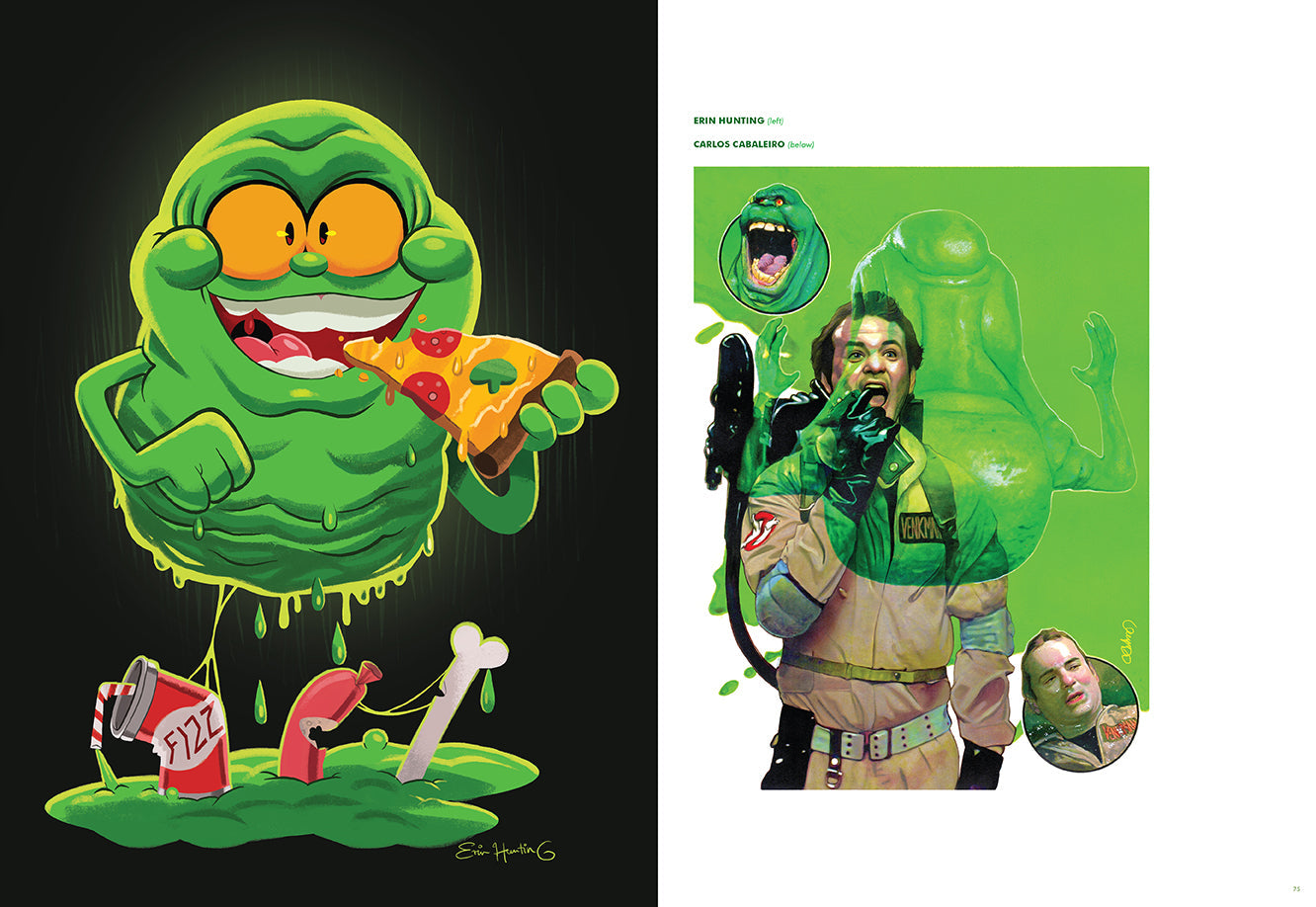 Hardcover Ghostbusters artbook by Insight Editions featuring detailed illustrations and concept art from the Ghostbusters franchise.
