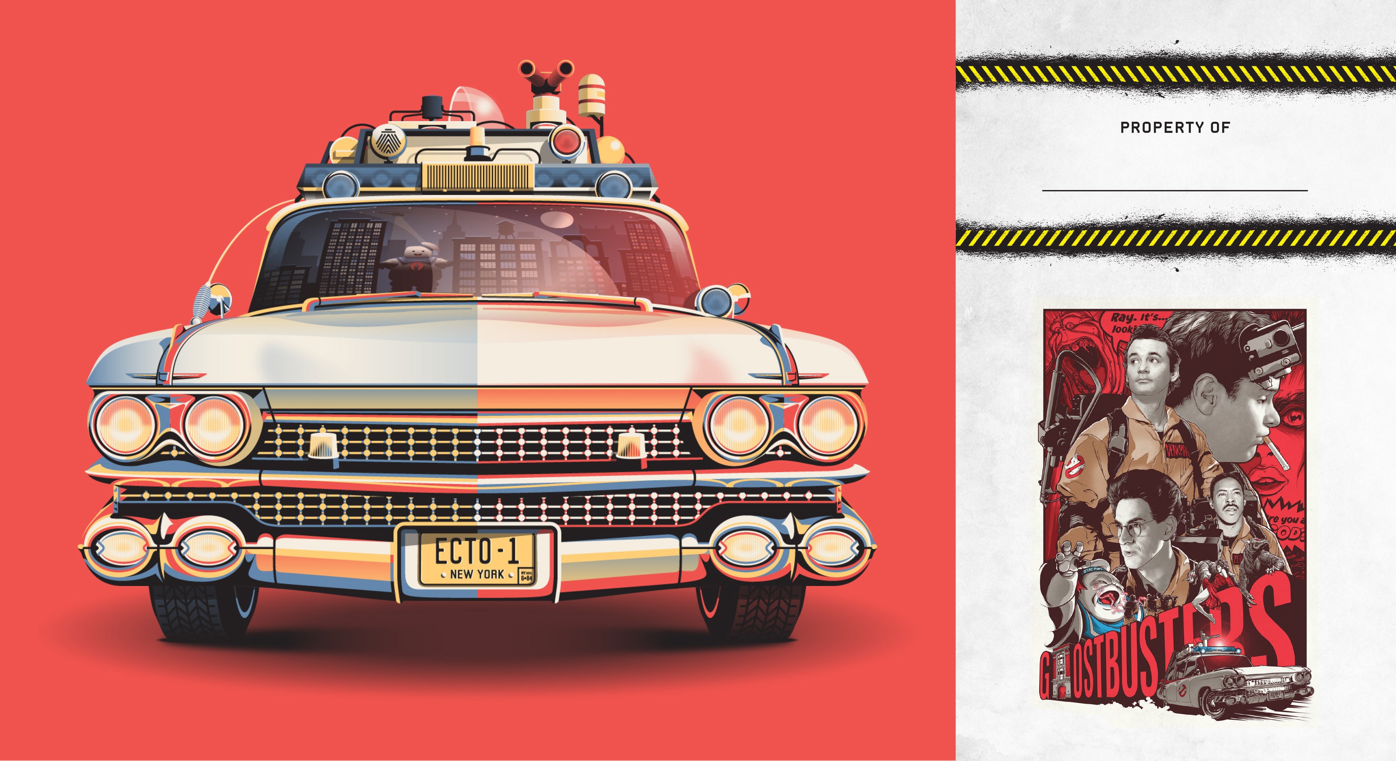 Ghostbusters hardcover ruled journal by Insight Editions with Ghostbusters logo and artwork on the cover.