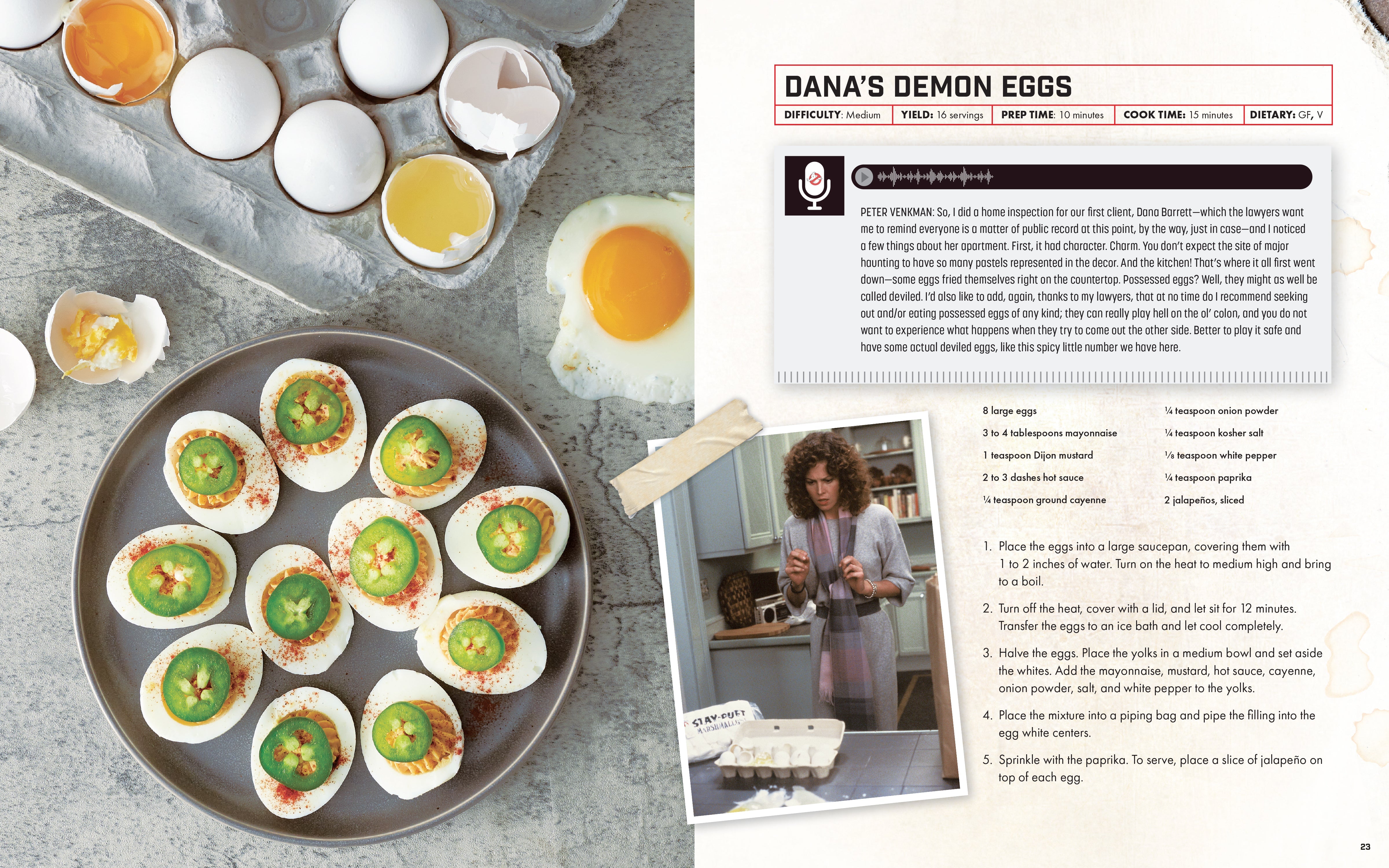 Hardcover of Ghostbusters: The Official Cookbook by Insight Editions, featuring themed recipes and Ghostbusters branding.
