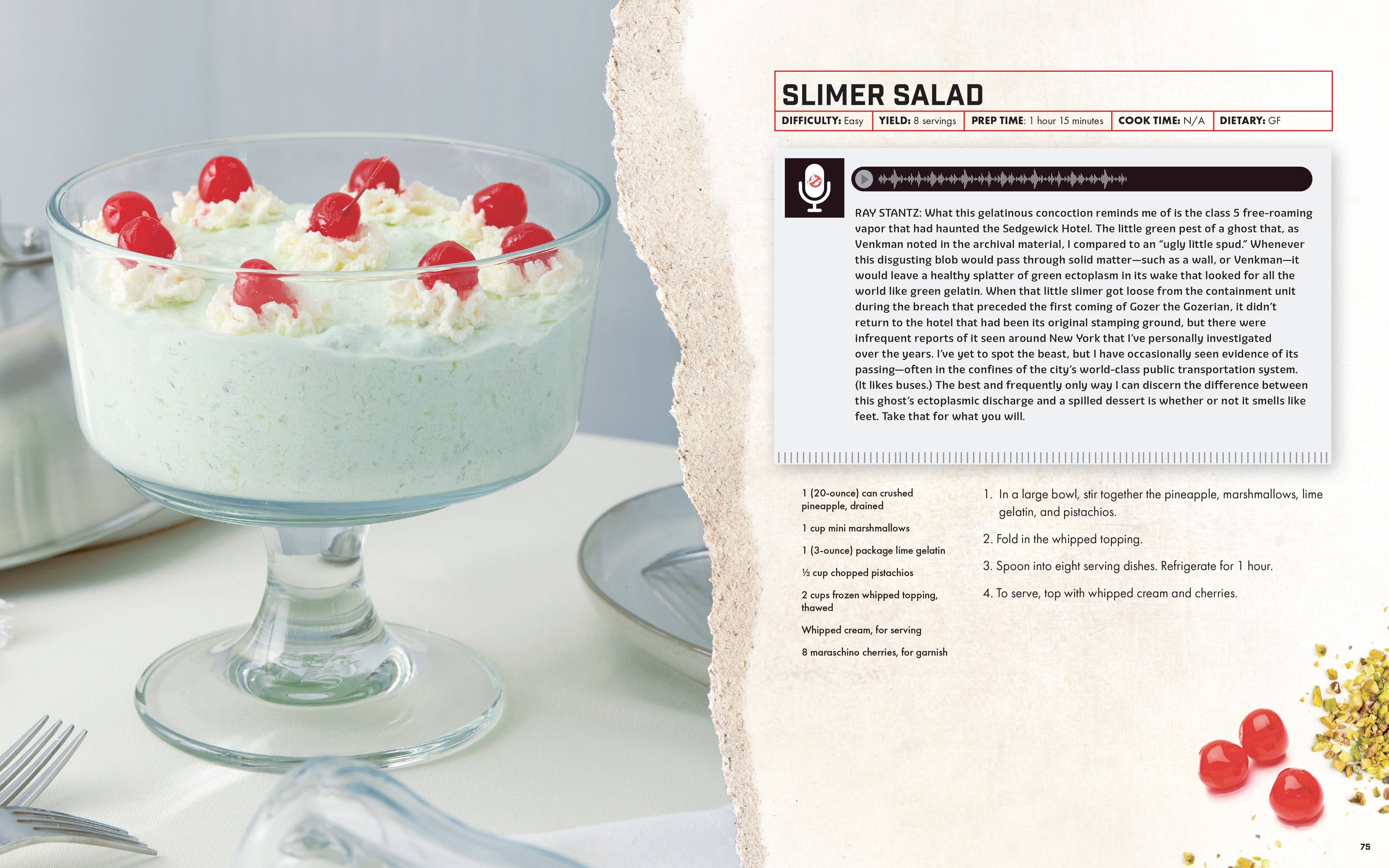 Hardcover of Ghostbusters: The Official Cookbook by Insight Editions, featuring themed recipes and Ghostbusters branding.