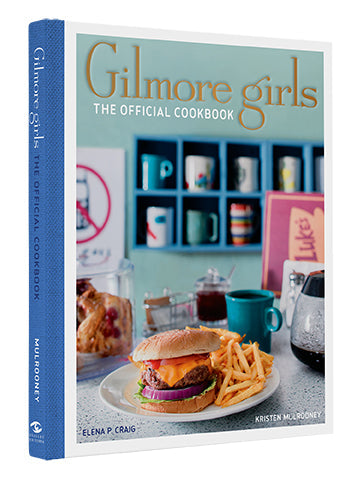 Hardcover of Gilmore Girls: The Official Cookbook by Insight Editions, featuring a colorful cover with culinary illustrations.