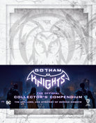 Hardcover of Gotham Knights: The Official Collector's Compendium by Insight Editions, featuring detailed artwork and character descriptions.