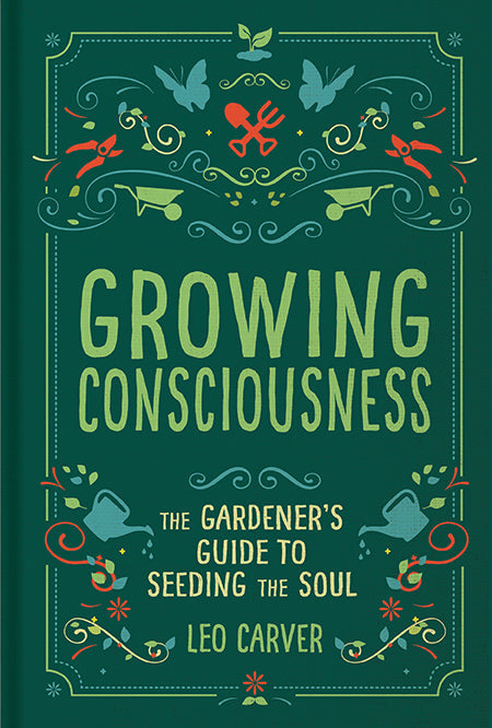 Hardcover book titled "Growing Consciousness" by Insight Editions, featuring a textured cover with abstract artwork.