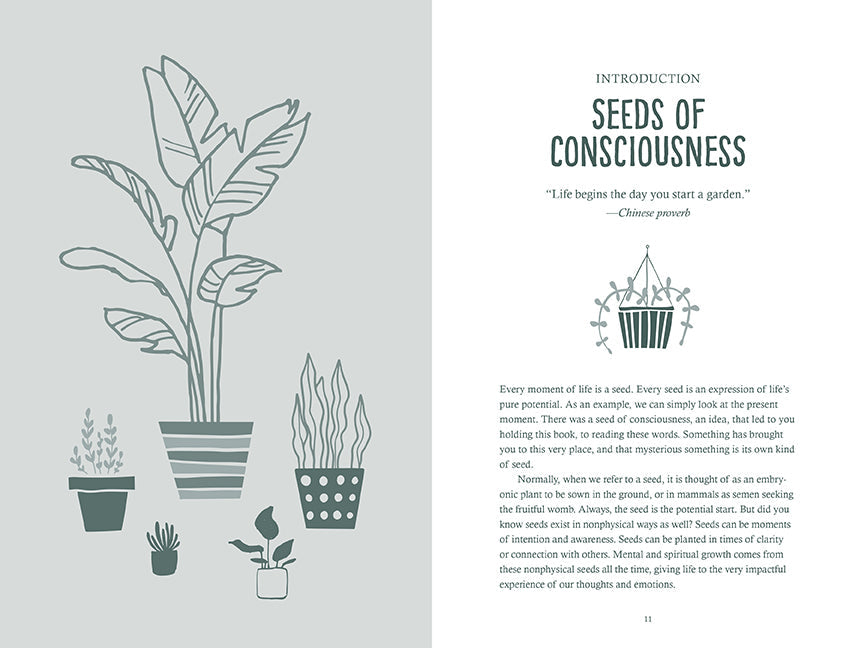 Hardcover book titled "Growing Consciousness" by Insight Editions, featuring a textured cover with a spiritual or contemplative design.