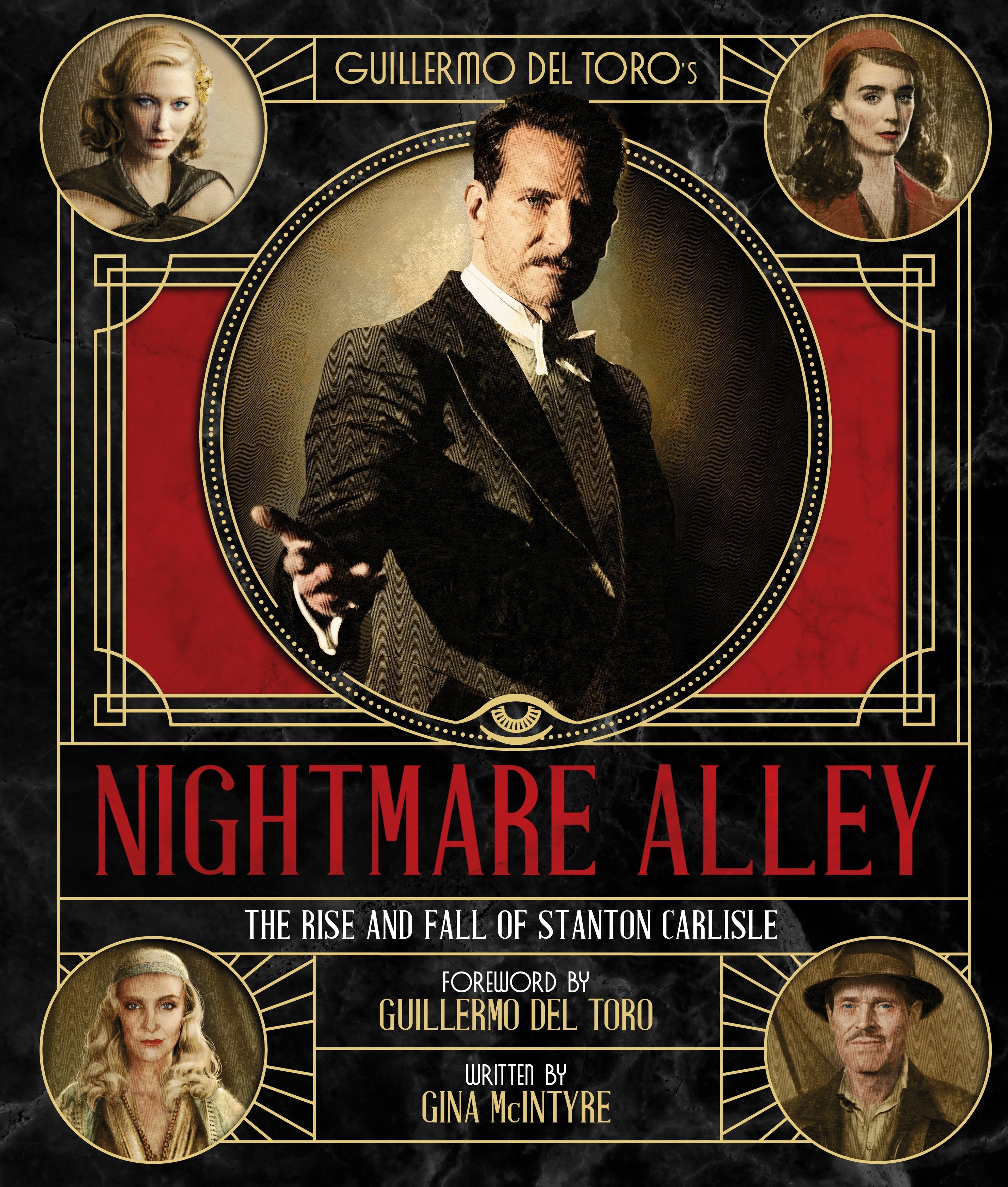 Hardcover edition of Guillermo del Toro's Nightmare Alley by Insight Editions, featuring detailed cover art.