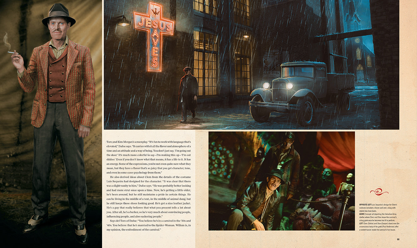 Hardcover book titled Guillermo del Toro's Nightmare Alley by Insight Editions, featuring detailed cover art and spine.
