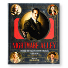 Interior page of Guillermo del Toro's Nightmare Alley hardcover book by Insight Editions, featuring detailed illustrations and text.
